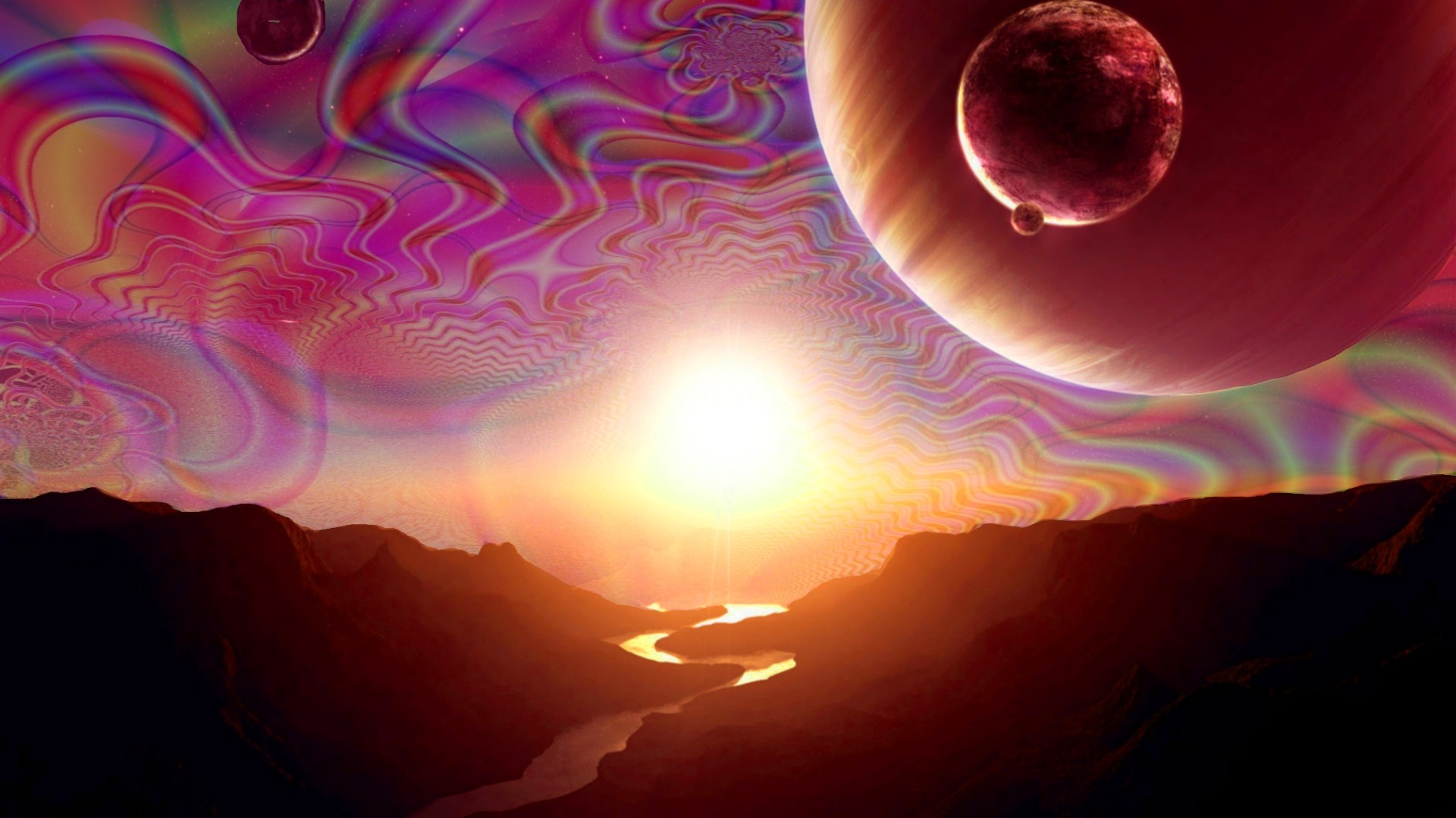 Psychedelic Hd Wallpaper Widescreen 1920x1080 Wallpapersafari