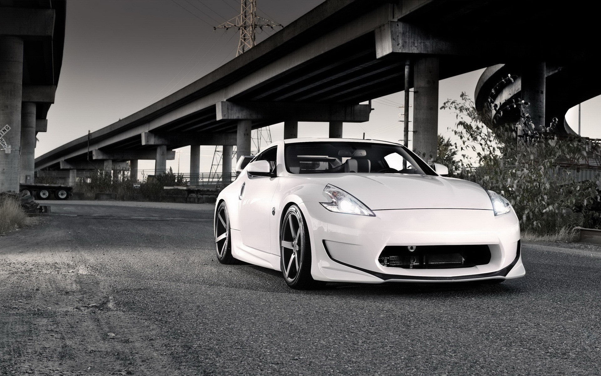 Tuning Nissan 370z Sports Cars White Wallpaper Background