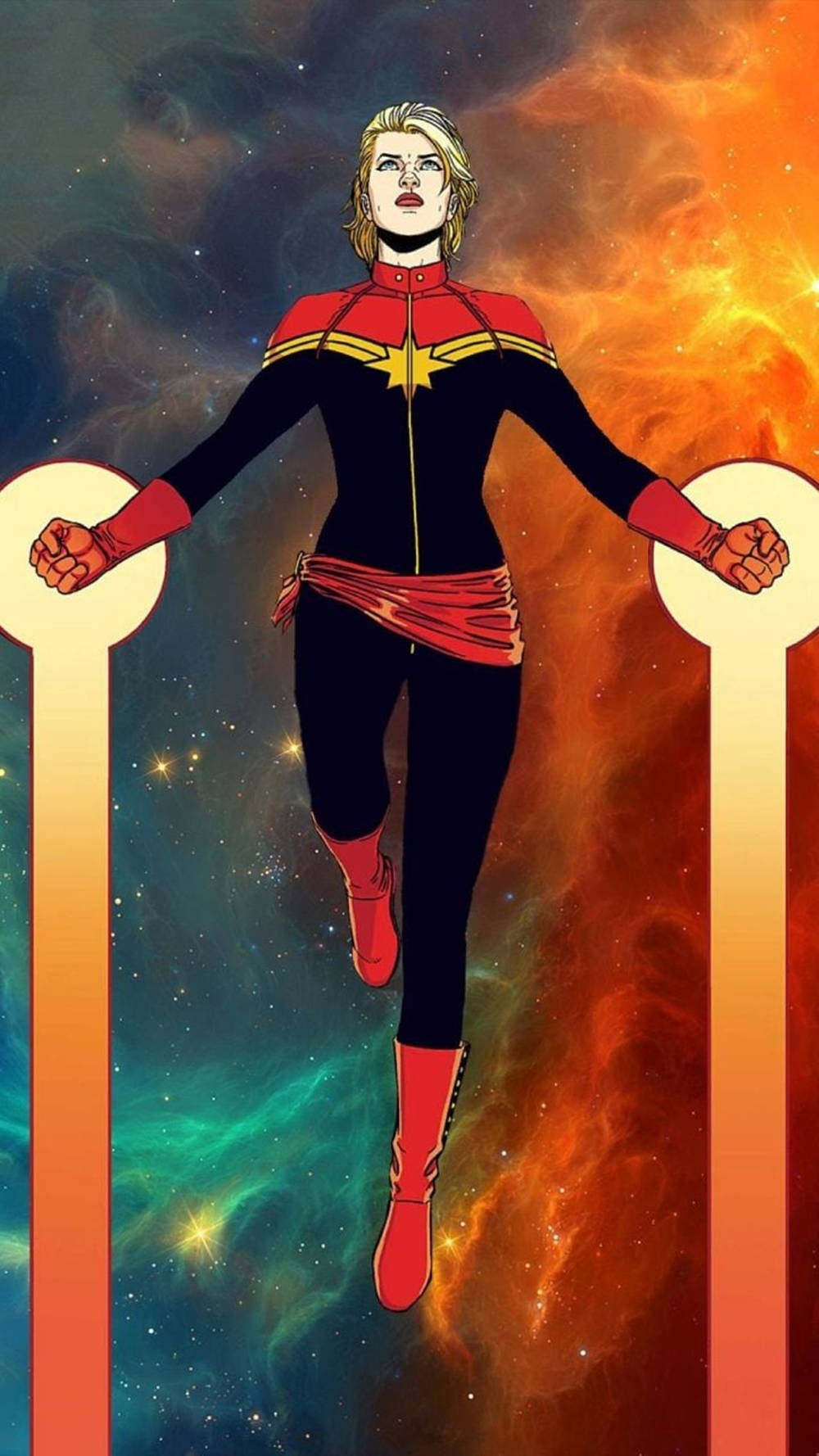 Captain Marvel iPhone Wallpaper