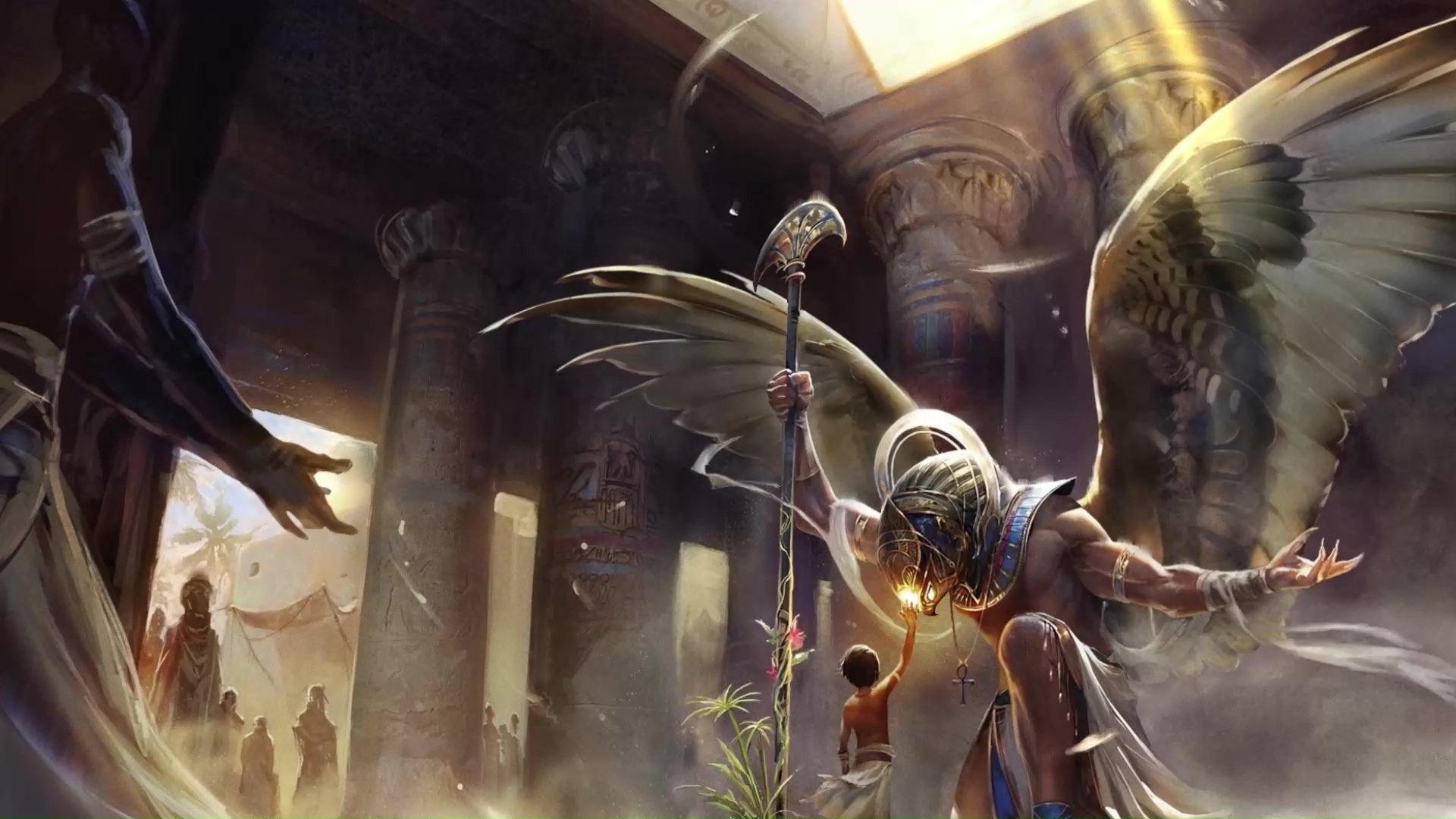 Ancient Egyptian Gods Wallpaper