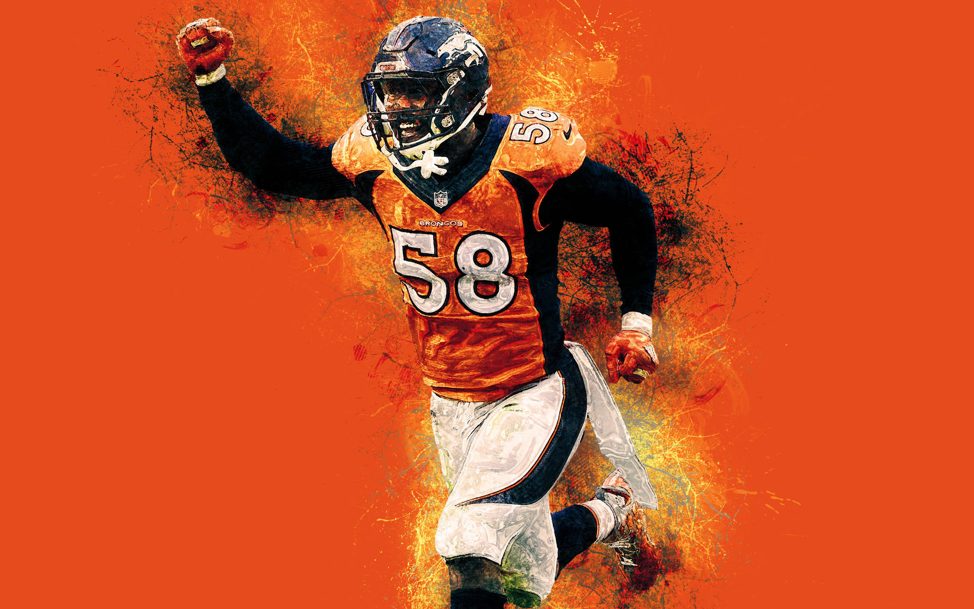 Von Miller Background S Wallpaper