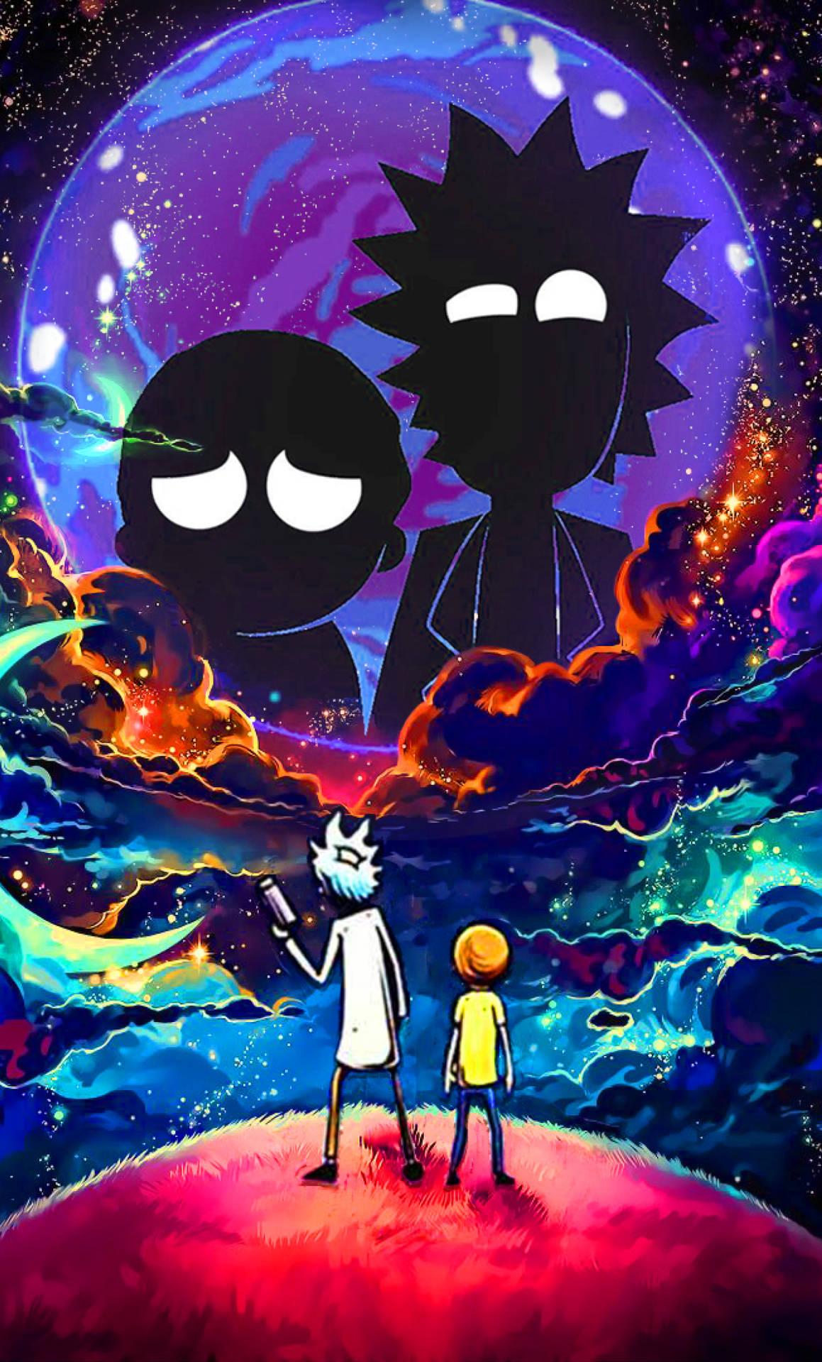 Download Rick And Morty Alone In Space iPhone Wallpaper