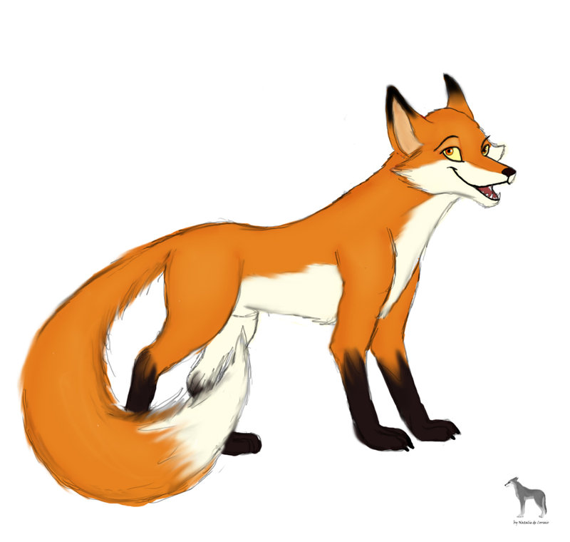 clever fox cartoon