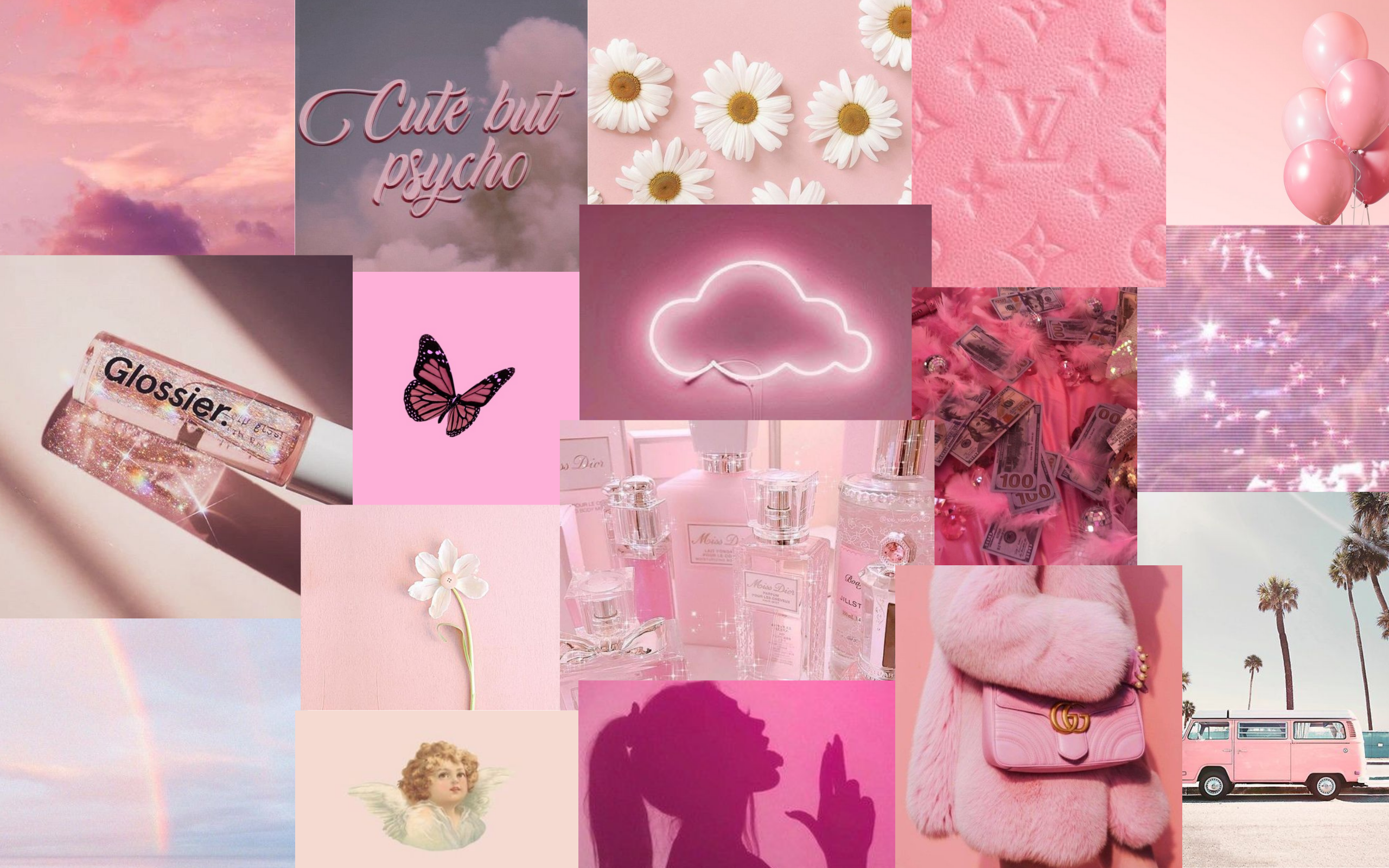 Wallpaper Desktop Aesthetic Pink