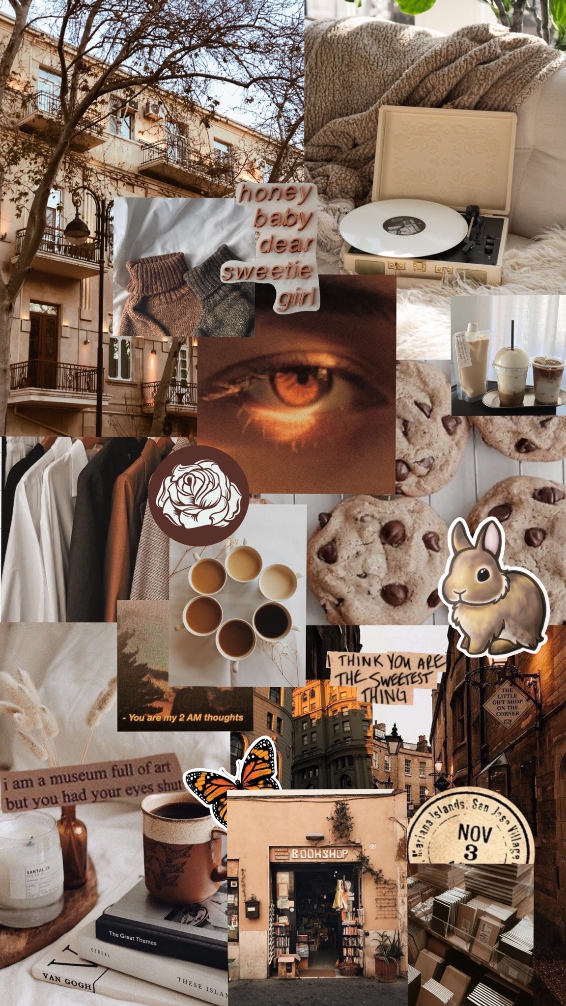 Do Not Repost My Content Aesthetic brown wallpaper