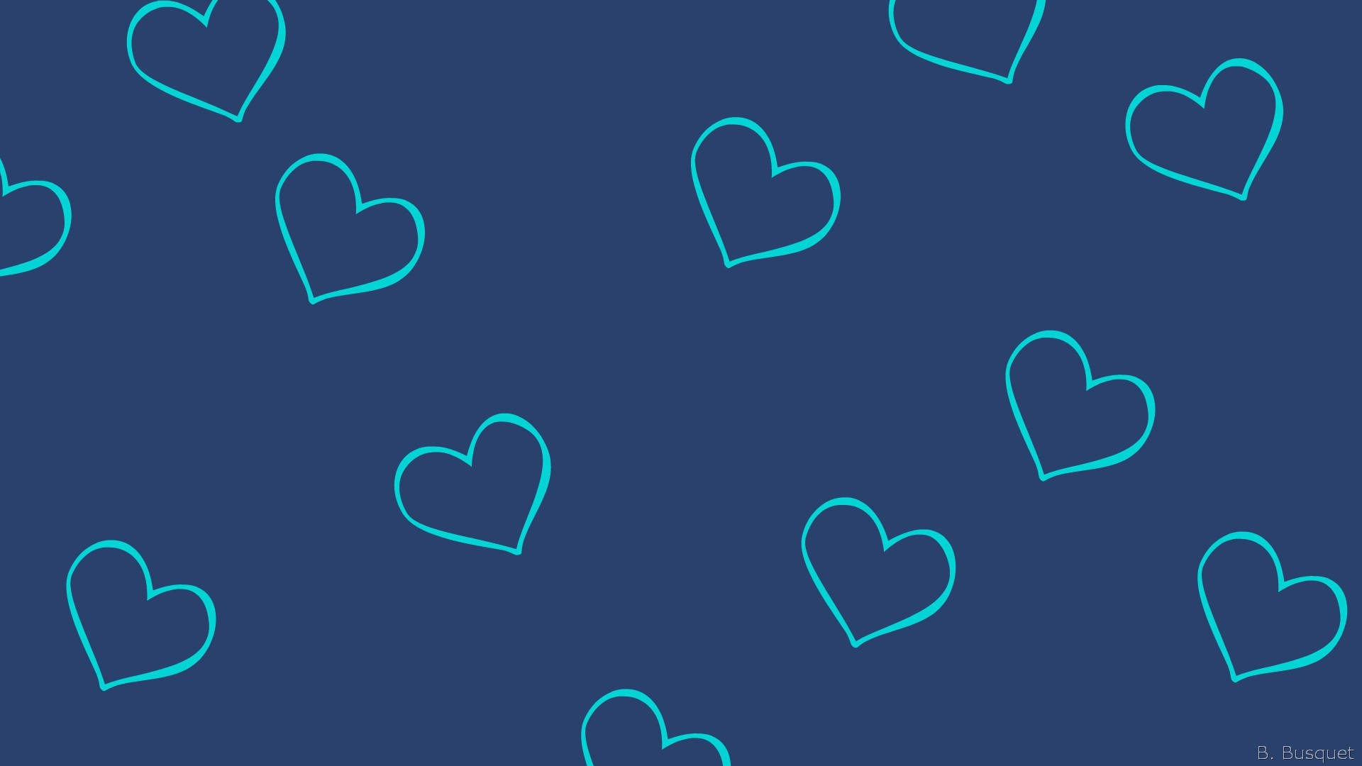 Blue Heart Wallpaper