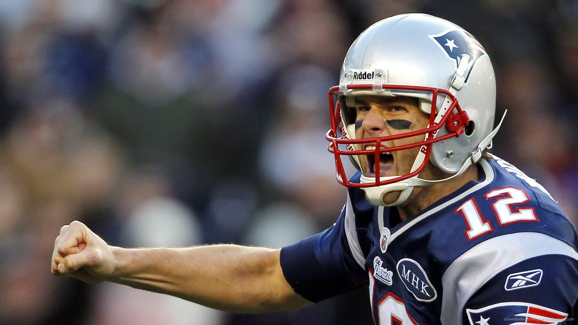 New England Patriots Tom Brady Screaming Wallpaper