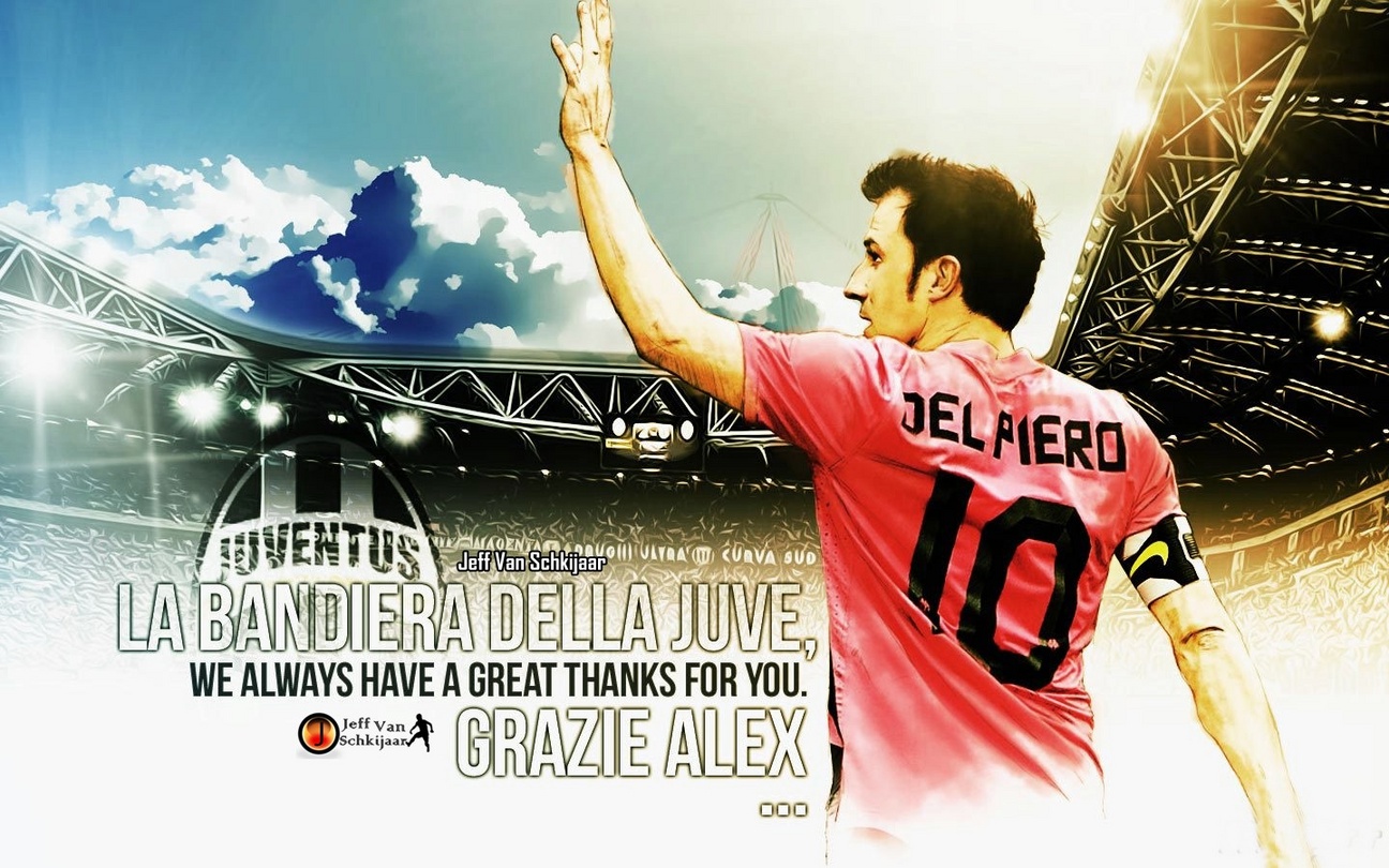 Alex Del Piero Juventus Legend Wallpaper Wallpup