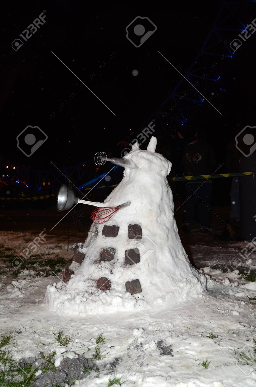 Free download London January 18 Snow Dalek With The London Eye As A ...