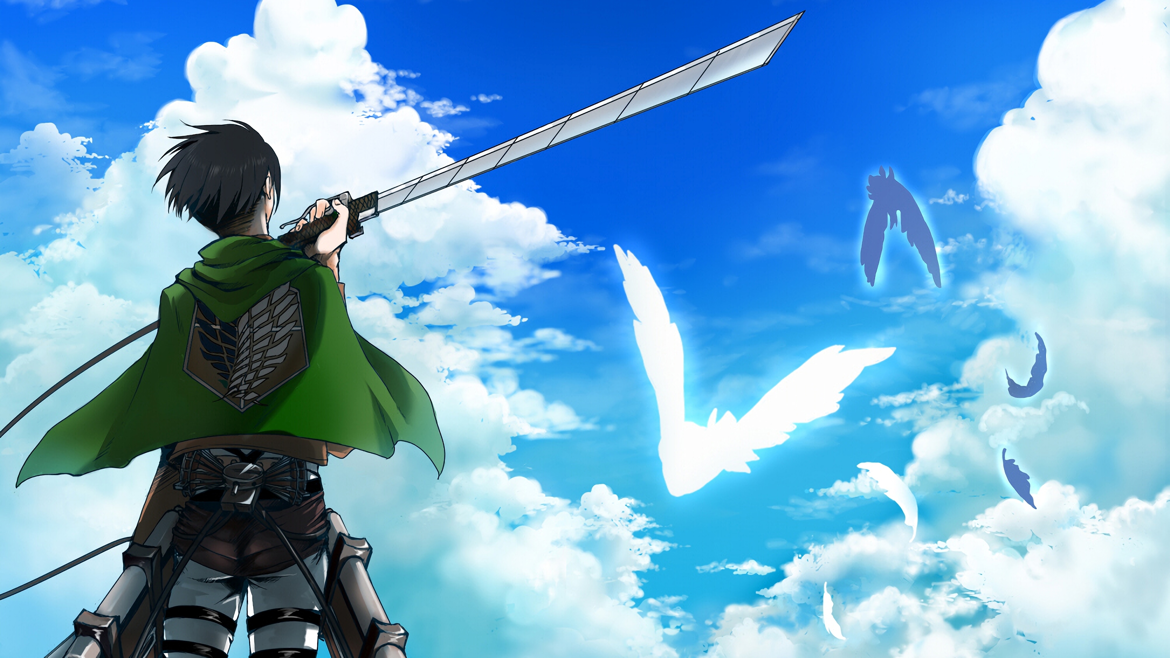 Levi Ackerman In Action Wallpaper