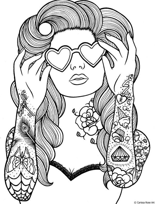Download Free Download Adult Coloring Coloring Pages Tattoo Coloring Drawing Coloring 600x788 For Your Desktop Mobile Tablet Explore 45 Adult Coloring Book Wallpaper Color Your Own Wallpaper Coloring Book Wallpaper