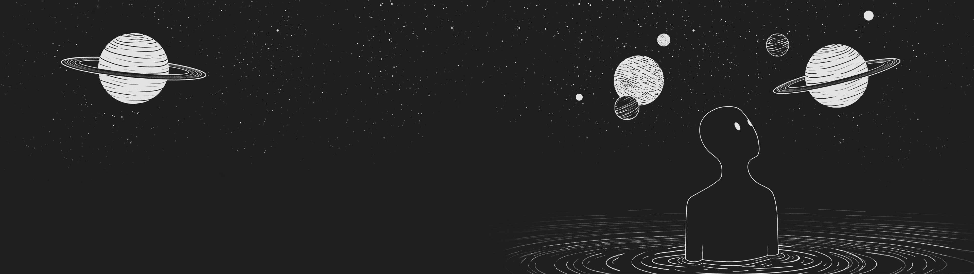 Pamflet A Fierbe Nava Spatiala Minimalist Dual Monito Wallpaper