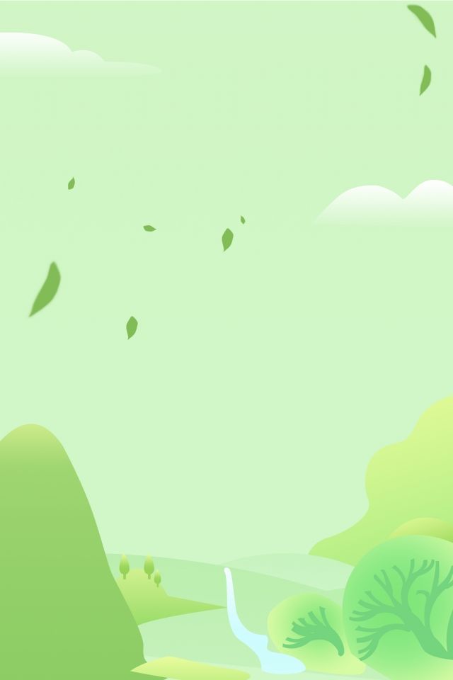 Simple Green Concise Refreshing Background