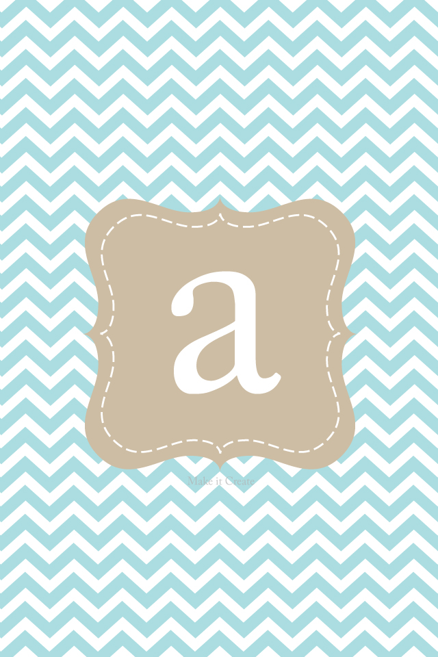 Chevron Background With Initial K iPhone Lock