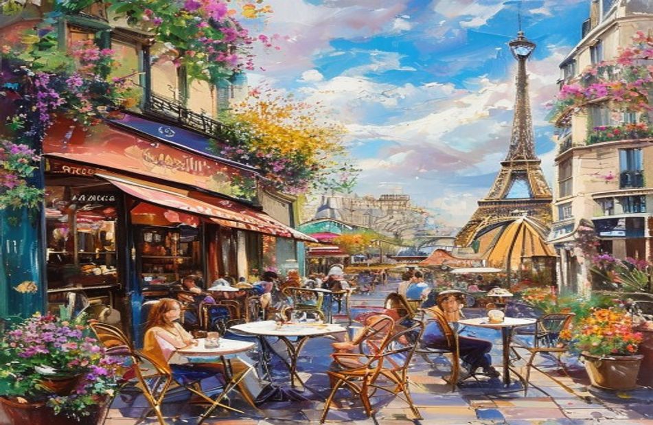 Paris Cafe Wallpaper