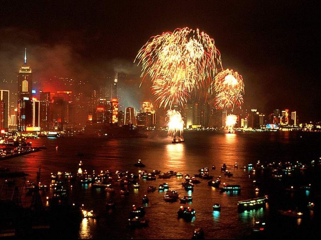 Happy New Year Celebration Fireworks Wallpaper