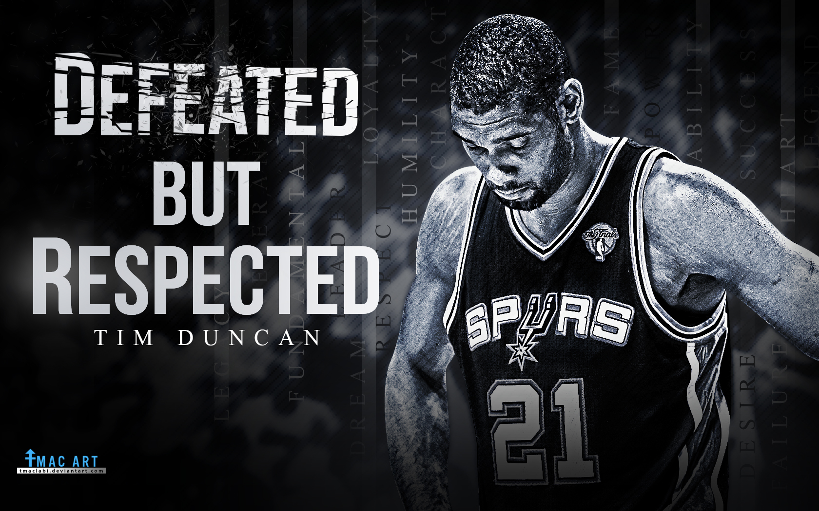 Tim Duncan Defeated Wallpaper By Tmaclabi