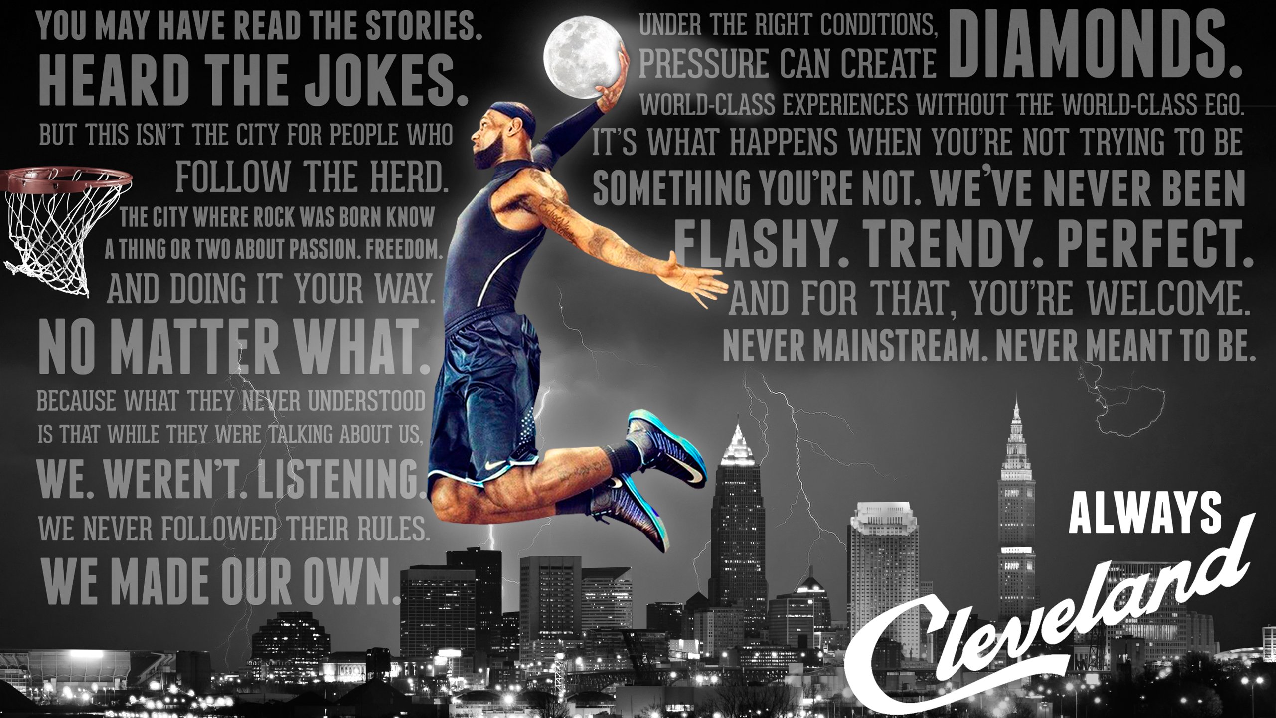 Cleveland Cavaliers Nba Basketball Poster Wallpaper