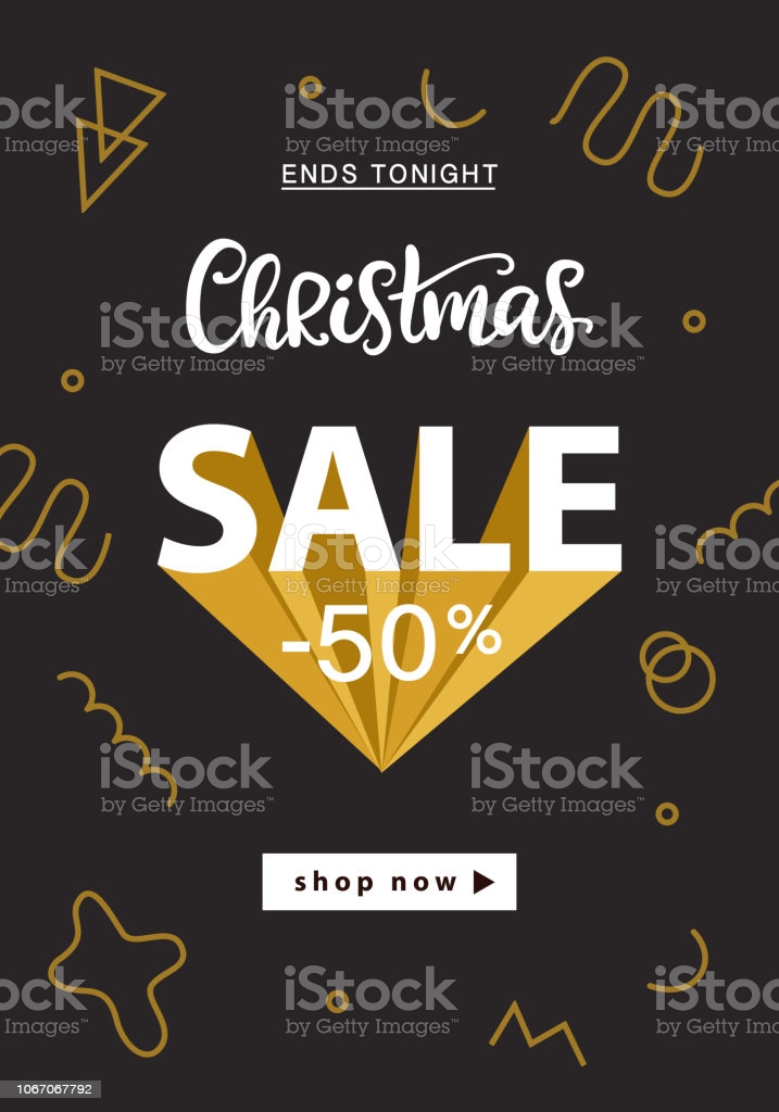 Christmas Sale Banner Template Design Vector Illustration