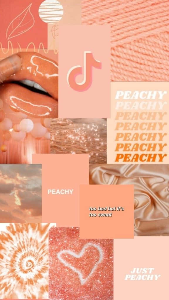 Orange Peach Aesthetic Wallpaper