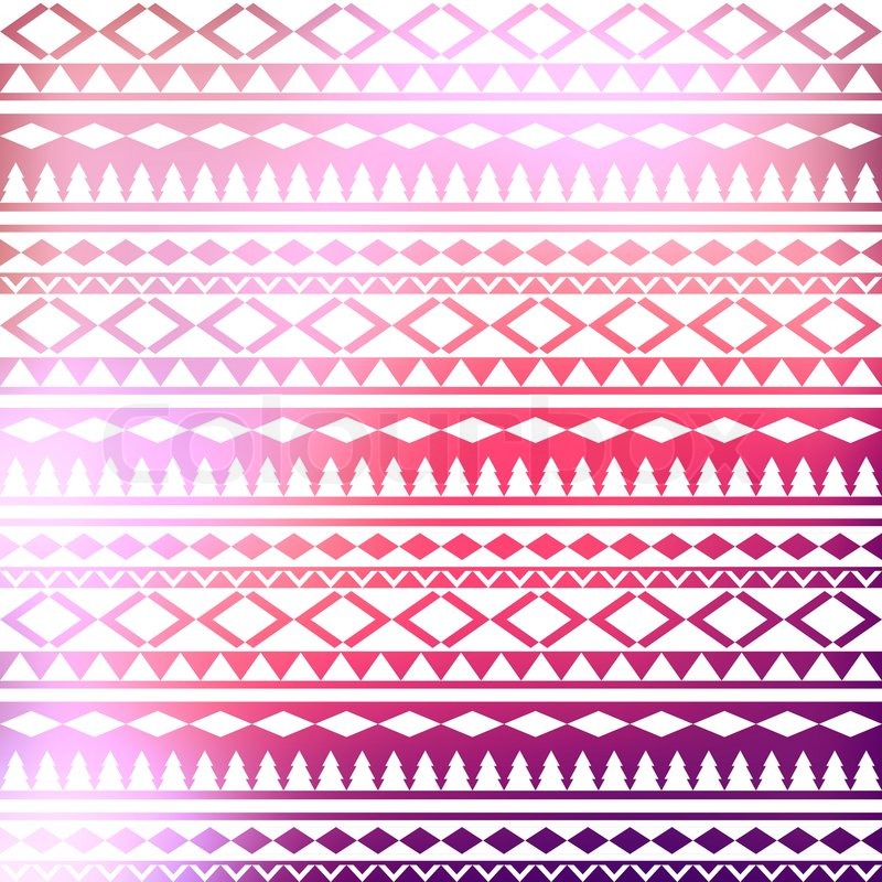 Colorful Geometric Tribal Nails Wallpaper Pictures