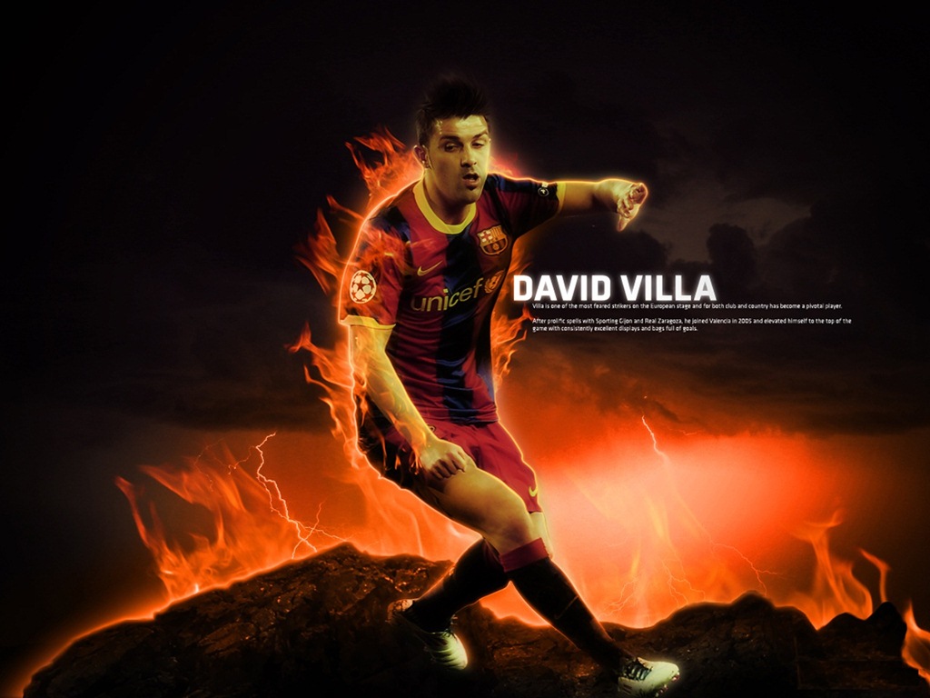 Ball In The World David Villa Wallpaper