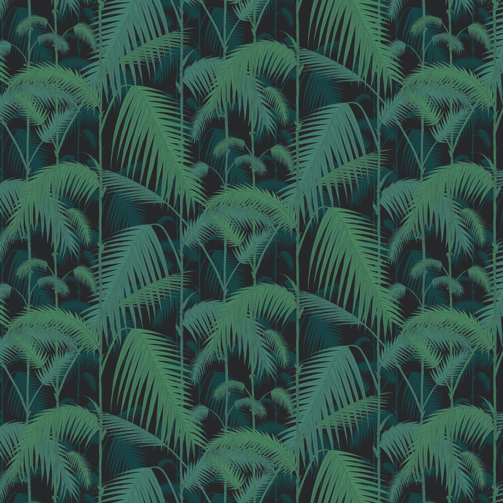 Palm Jungle by Cole Son   Black   Wallpaper Wallpaper Direct 1000x1000