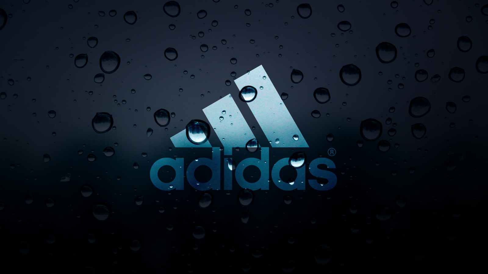 Water Drops Adidas Logo HD Wallpaper Cool