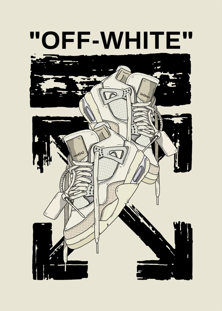 Wall Art Print Fly Sneaker Europosters