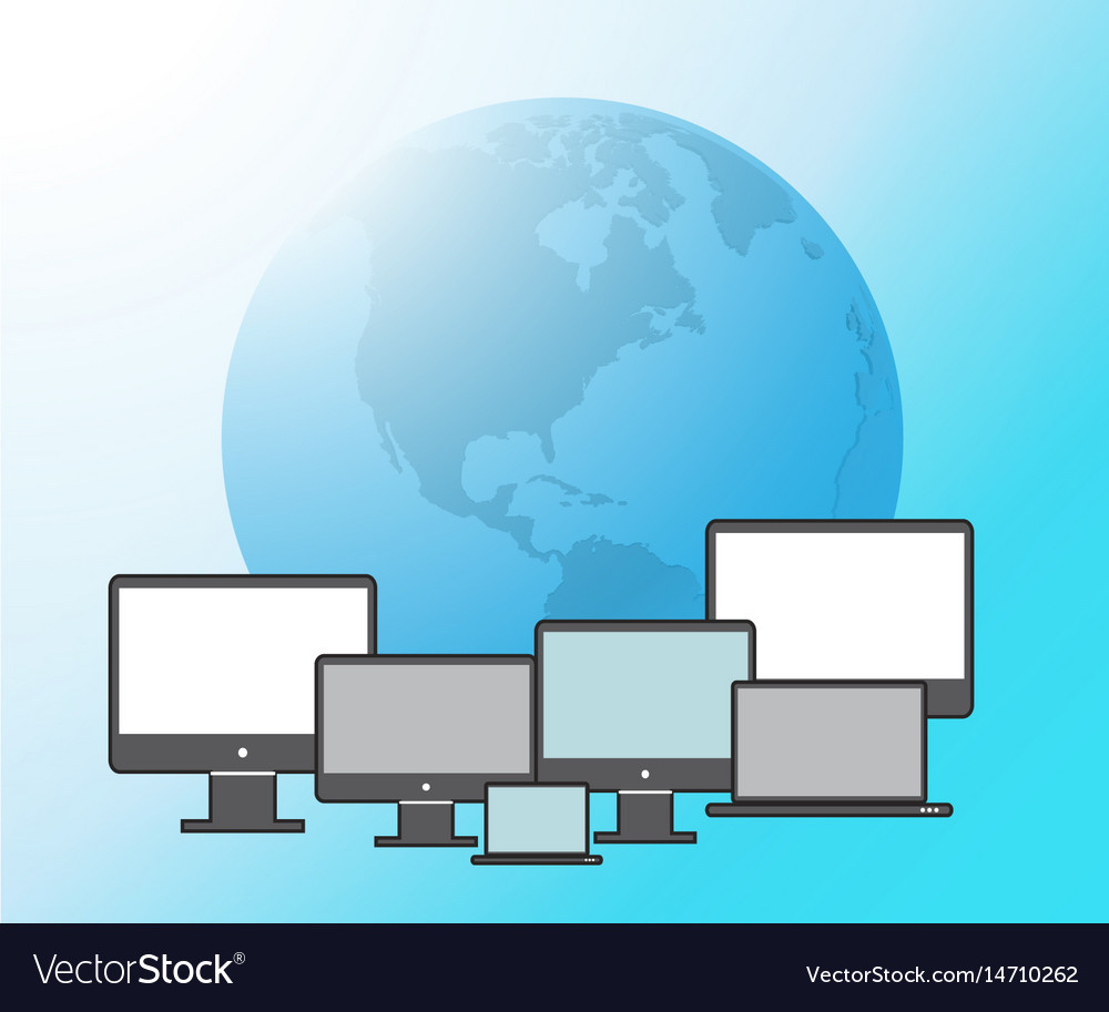 Technology Background Puter Royalty Vector Image