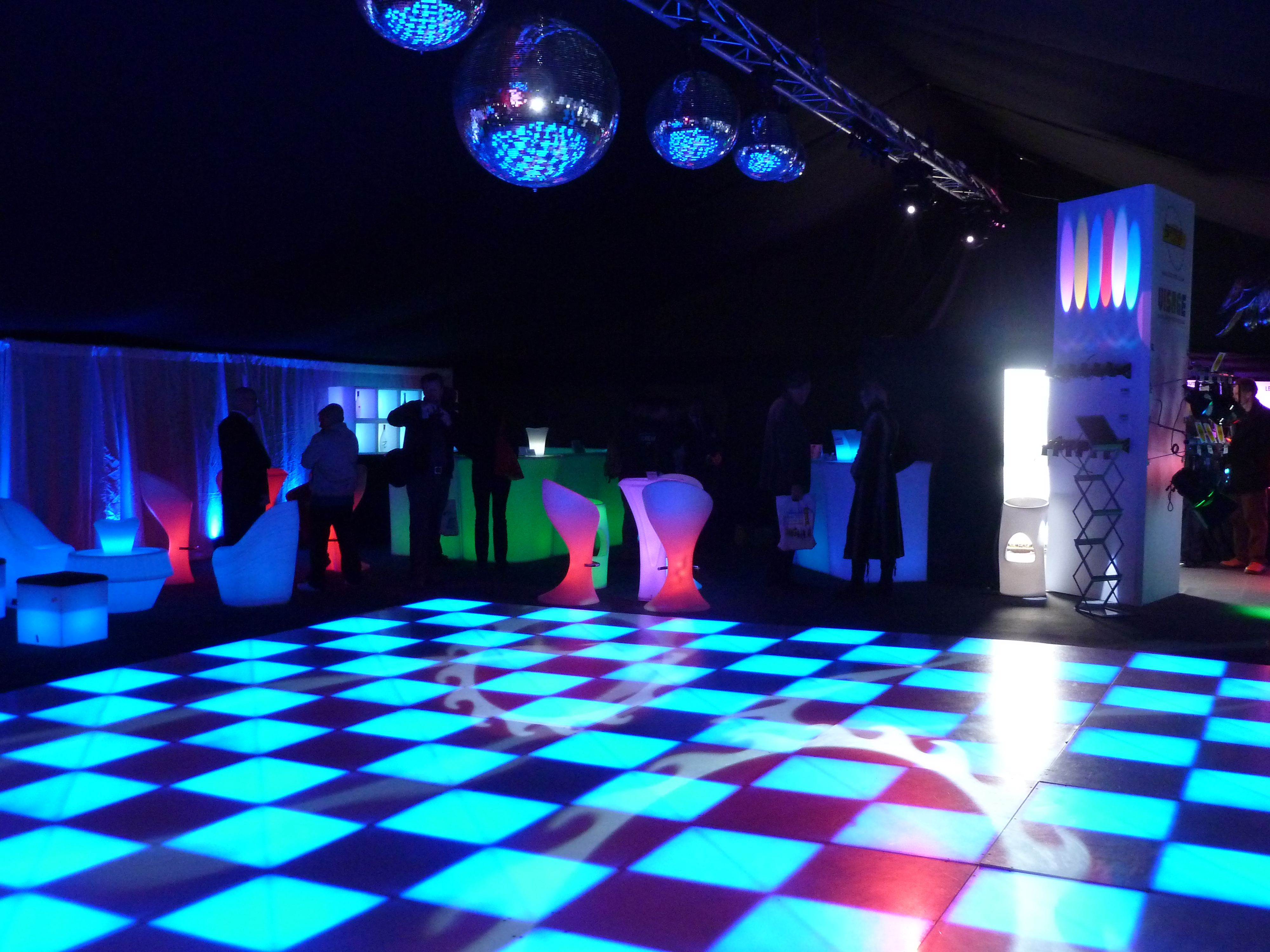 Renter Disco Light Dance Floor Stage Colorful