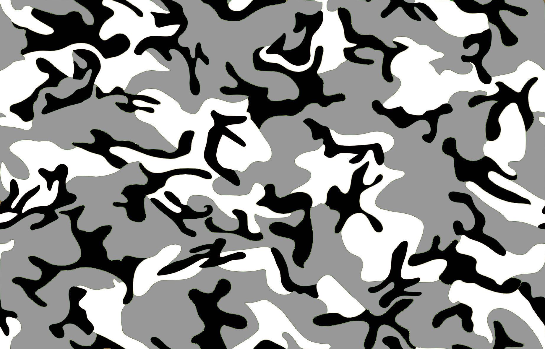 And White Digital Camouflage Black Background