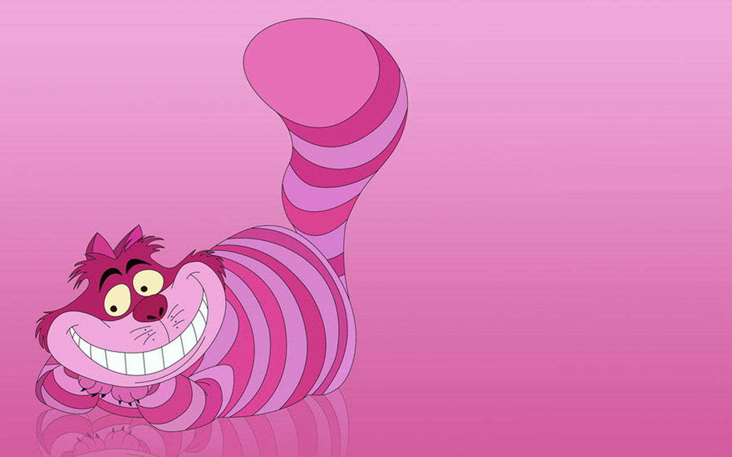 Cartoons Wallpaper Alice In Wonderland Cheshire Cat Pink