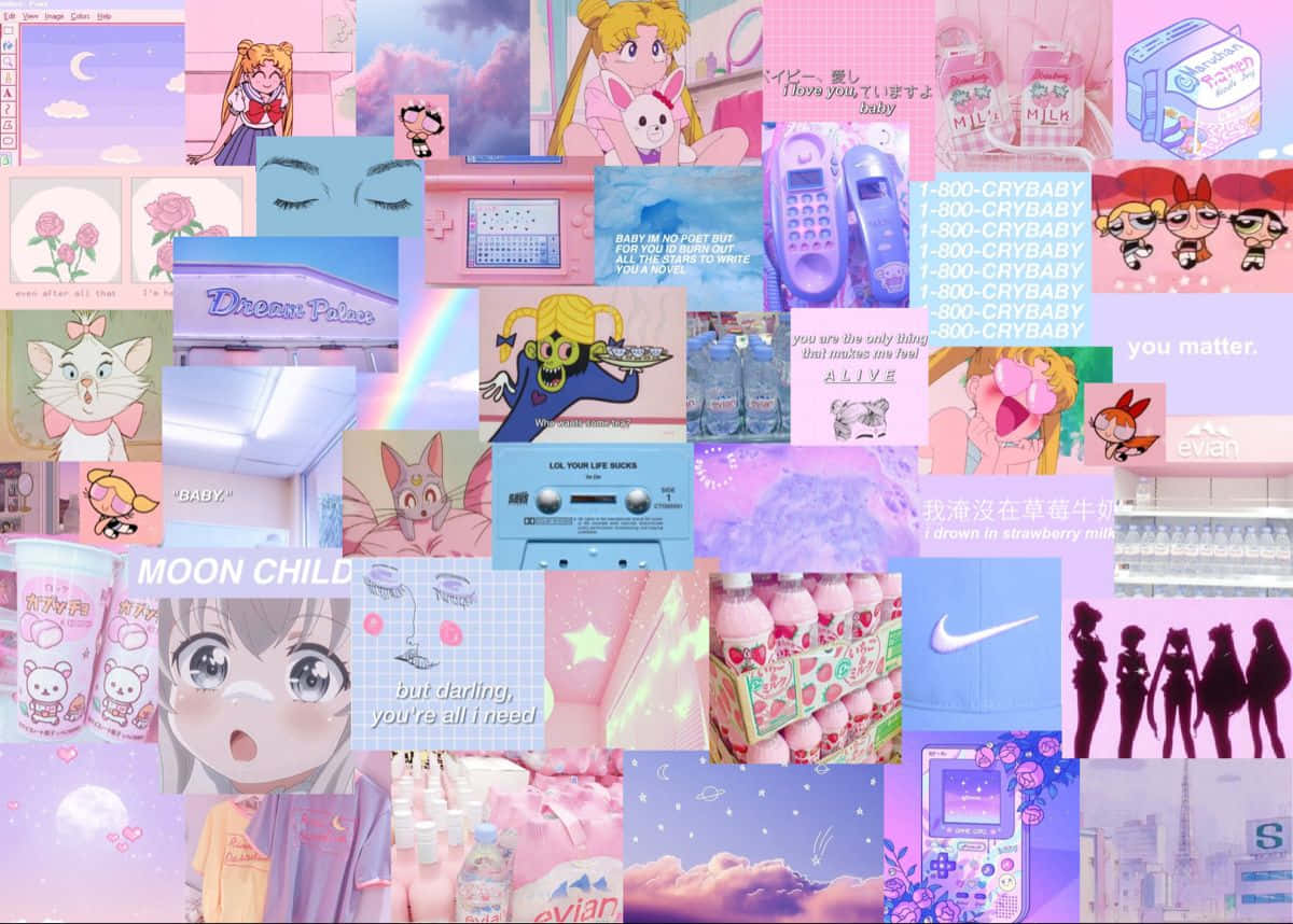 Kawaii Pastel Laptop Wallpaper