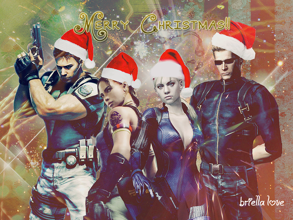 Resident Evil Merry Christmas Wallpaper 2o11 By Briellalove On