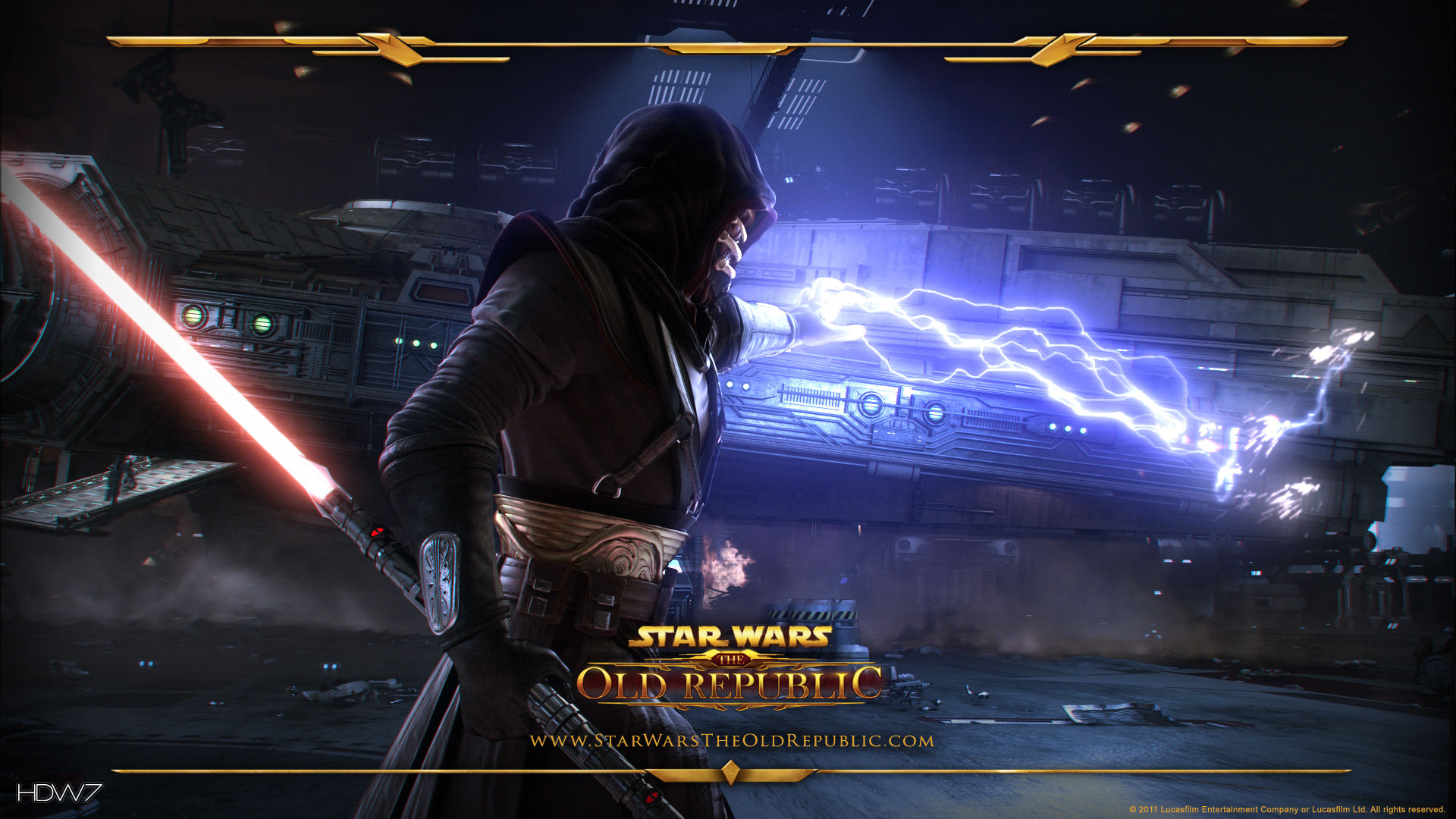 star wars the old republic force lightning widescreen hd