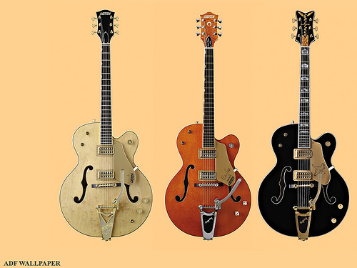 ADF Wallpaper   Guitar   3 Gretsch guitars Flickr   Photo Sharing