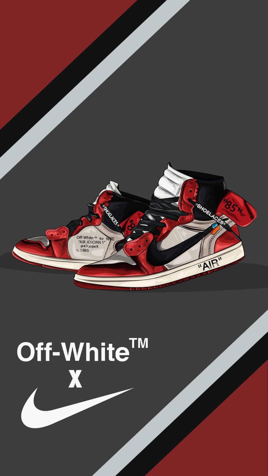 Off White X Nike Shoes Wallpaper