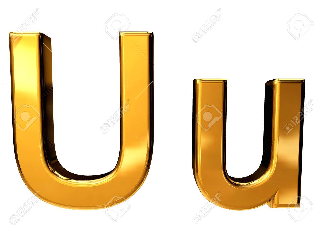 free-download-gold-letter-u-upper-case-and-lower-case-isolated-on-white-1300x974-for-your