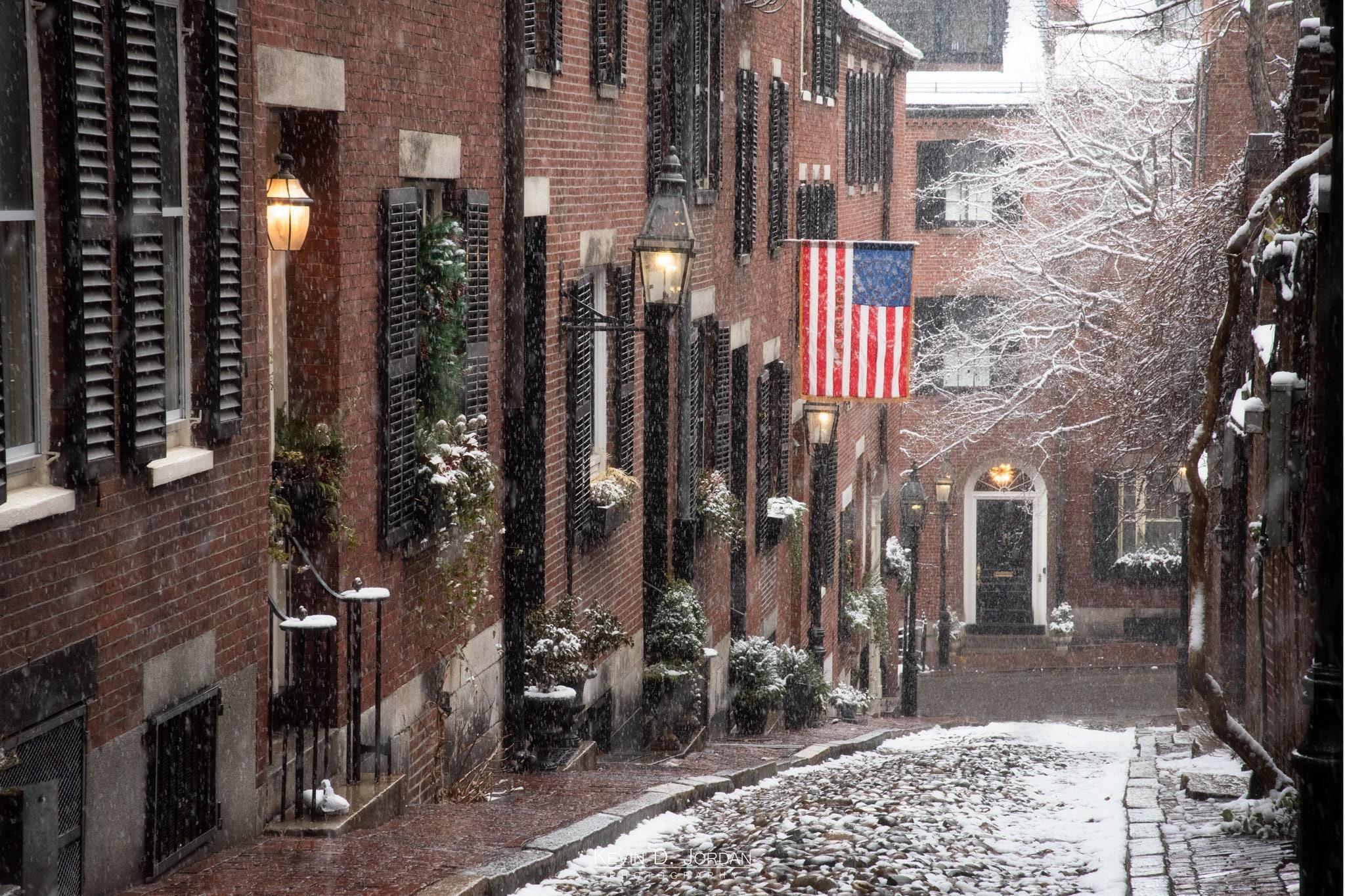 Acorn Street Snow Boston Photography Wall Art Etsy Ireland