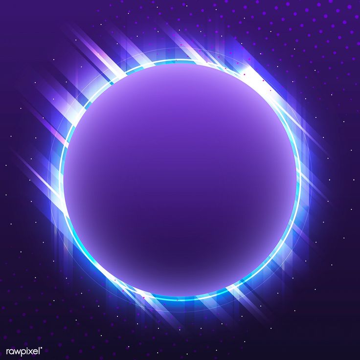 Blank Violet Circle Neon Signboard Vector Image By Rawpixel