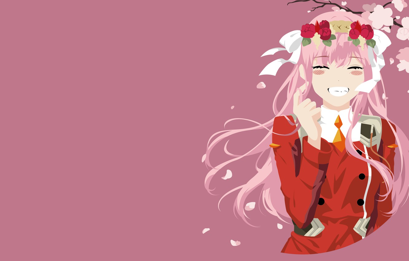 Wallpaper Girl Wreath Darling In The Franxx Image For