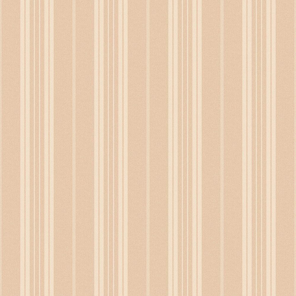 Chesapeake Farmhouse Peach Stripe Wallpaper Sample Ccb66318sam