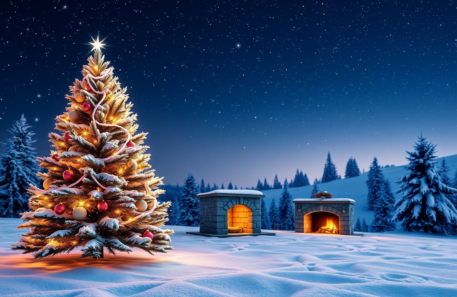 Christmas Wallpaper For Dual Monitor
