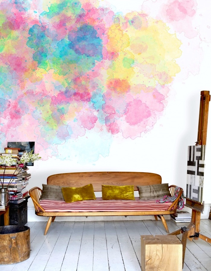49 Watercolor Wallpaper For Walls On Wallpapersafari - Watercolor Wallpaper For Walls