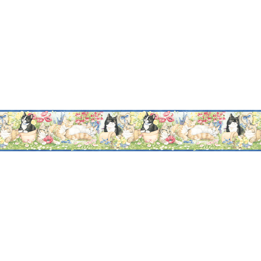 Free download Village 6 78 Garden Kittens Prepasted Wallpaper Border at
