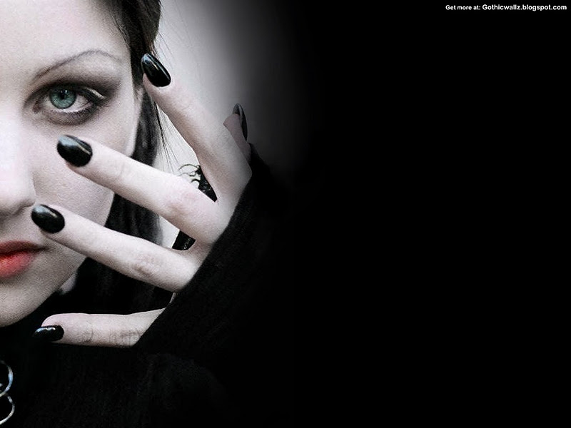 Black gothic girl   Scary wallpaper Scary Wallpapers