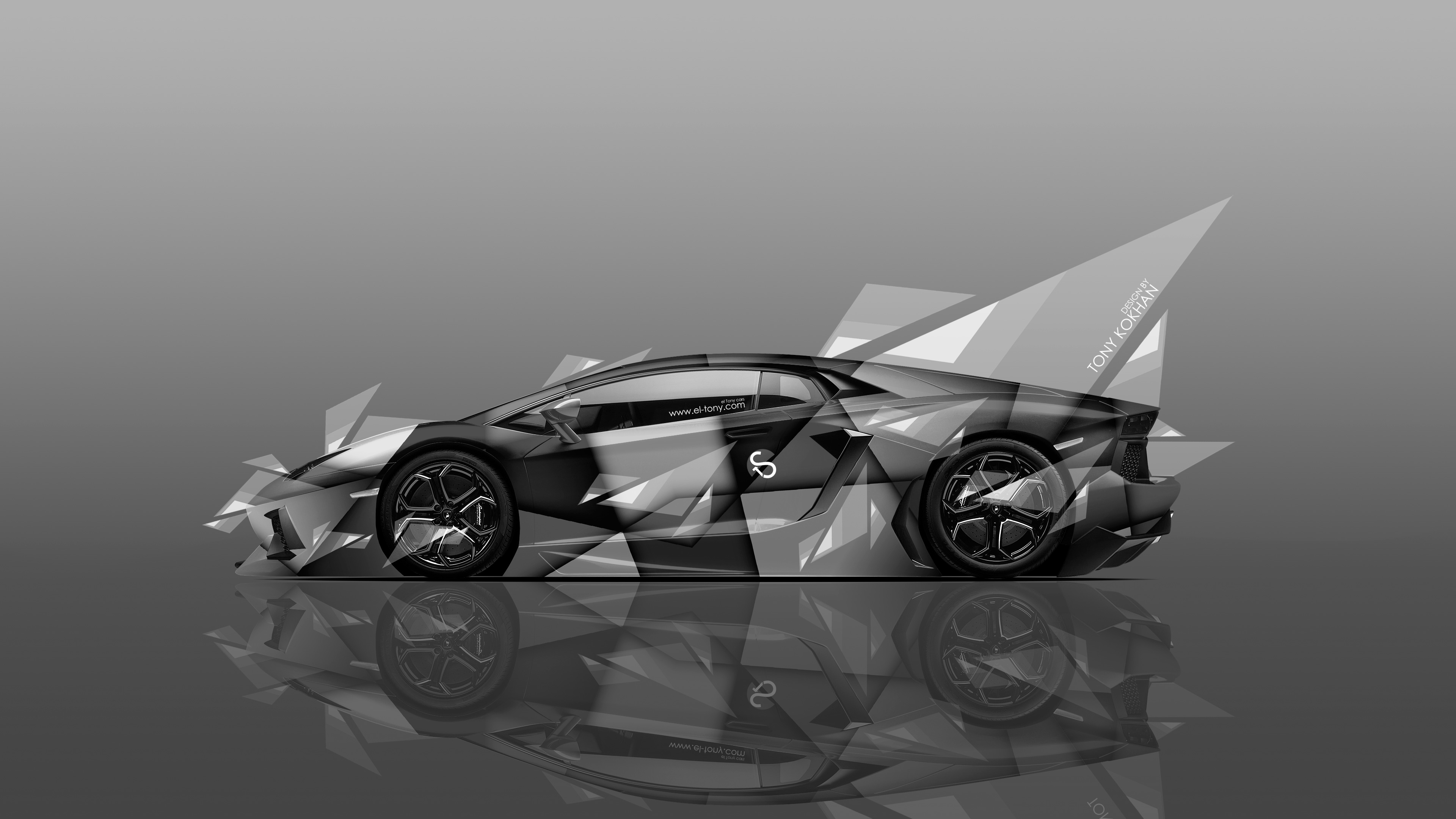 4k Wallpaper Lamborghini Aventador Side Aerography Car