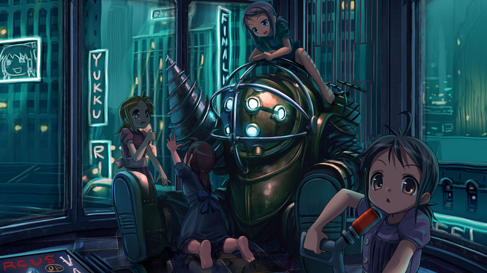 I Found A Freaking Adorable Bioshock Wallpaper But Sadly Don T