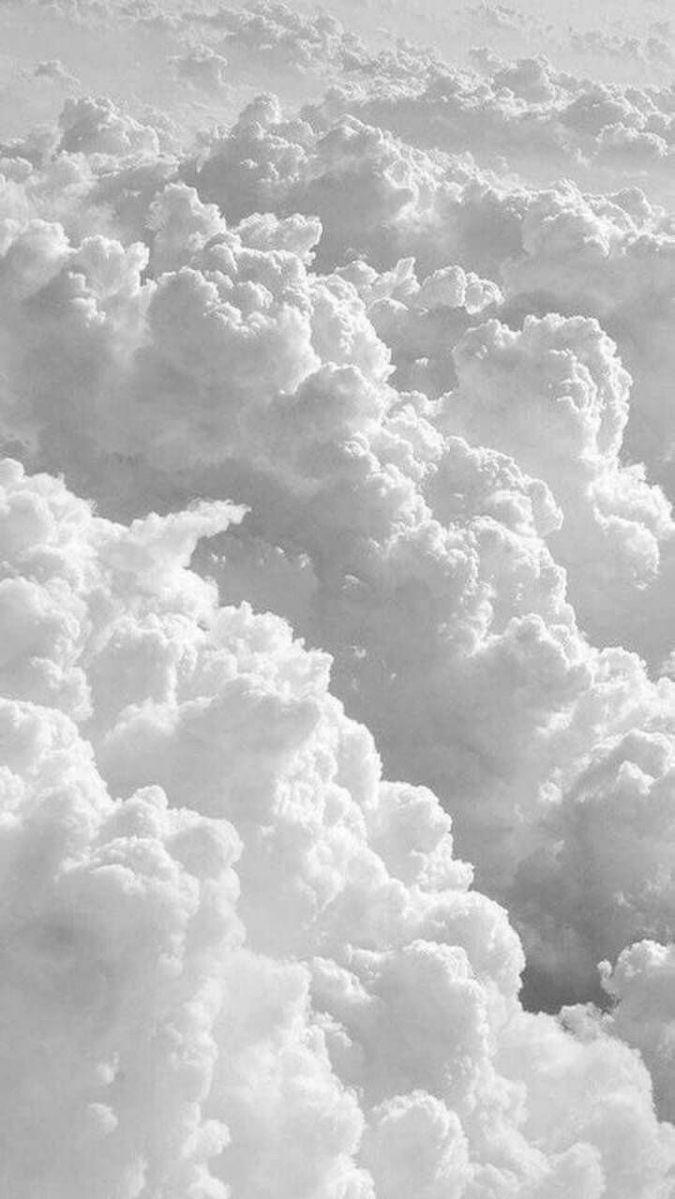 Clouds Blue Wallpaper iPhone White Background